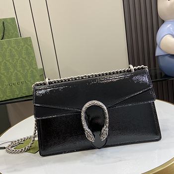 Bagsaaa Gucci Dionysus Small Shoulder Bag Black Patent 795005 - 28 x 16 x 10.5cm