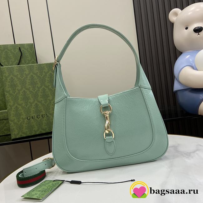 Bagsaaa Gucci Jackie Small Shoulder Bag 782849 Pastel Green - 27.5x19x4 cm - 1