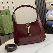 Bagsaaa Gucci Jackie Small Shoulder Bag 782849 Red Patent - 27.5x19x4 cm - 1