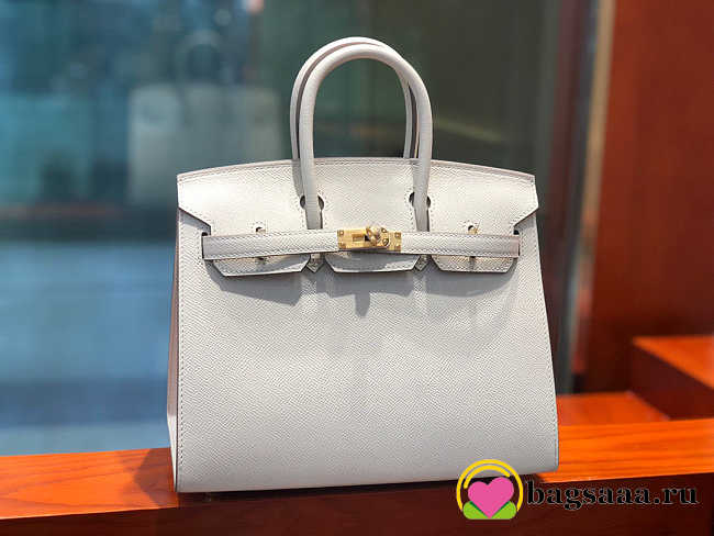 Bagsaaa Hermes Birkin Pure White Gold Hardware Epsom Leather - 25cm - 1