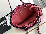 Bagsaaa Chanel Shopping Bag AS4856 Pink Sequins & Black Metal - 39 × 30 × 2 cm - 3