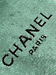 Bagsaaa Chanel Shopping Bag AS4856 Green Sequins & Black Metal - 39 × 30 × 2 cm - 2