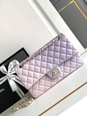 Bagsaaa Chanel Classic Handbag A01112 Ombre Purple & Pink - 15.5 × 25.5 × 6.5 cm - 1