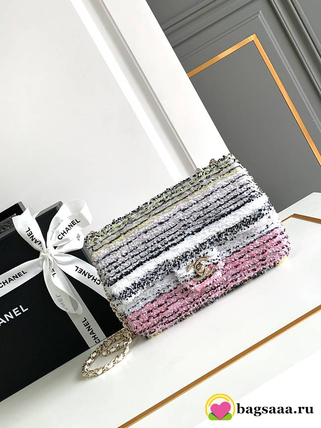 Bagsaaa Chanel Clutch Multicolor Sequins & Gold-Tone Metal AS4561 - 14 × 21 × 8 cm - 1