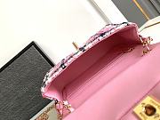 Bagsaaa Chanel Mini Classic Handbag Pink Cotton & Wool Tweed A69900 - 12 × 20 × 6 cm - 5