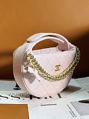 Bagsaaa Chanel Pouch Grained Calfskin Pink AP3943 - 17 × 18 × 7 cm - 5