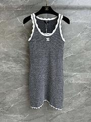 Bagsaaa Chanel Gray Dress 2024 - 1