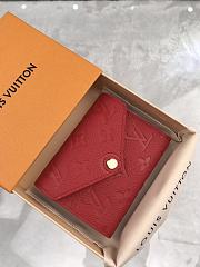 Bagsaaa Louis Vuitton Victorine Wallet M64061 Red - 12.0 x 9.5 x 1.5 cm - 1