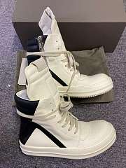 Bagsaaa Rick Owens Geobasket Sneakers White - 1