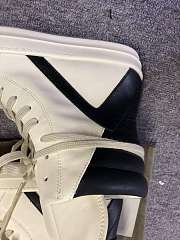 Bagsaaa Rick Owens Geobasket Sneakers White - 3