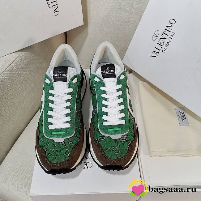 Bagsaaa Valentino Green Sneakers - 1