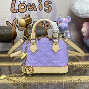 Bagsaaa Louis Vuitton M82974 Nano Alma Glossy Lilac - 18 x 12 x 8 cm - 1