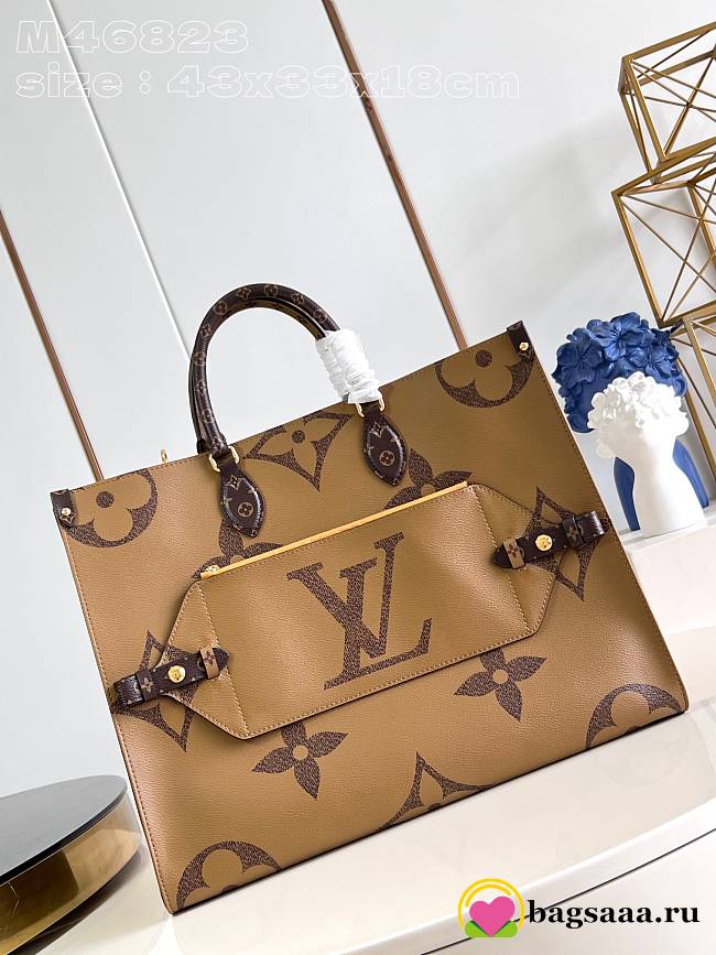 Bagsaaa Louis Vuitton M46823 OnTheGo Voyage Tote Bag Monogram - 43 x 33 x 18.5 cm - 1