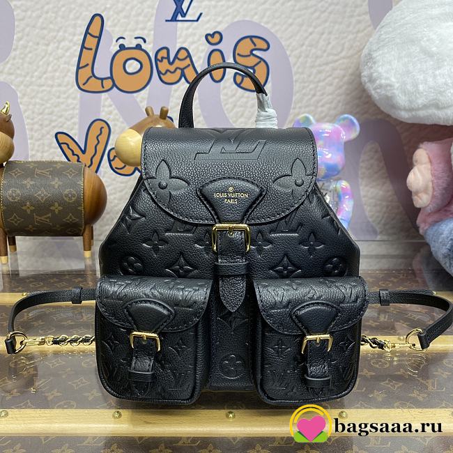 Bagsaaa Louis Vuitton M47072 Backup Backpack Black - 20 x 22 x 14 cm - 1