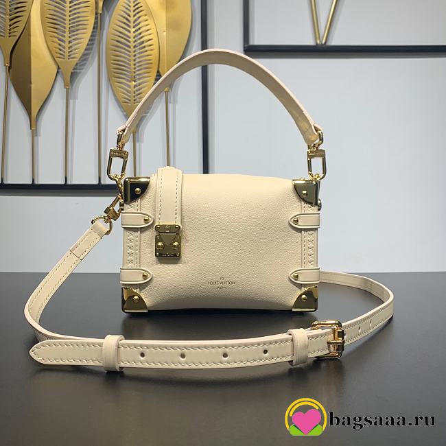 Bagsaaa Louis Vuitton M23915 New Side Trunk PM Bag Beige - 18 x 12.5 x 8 cm - 1