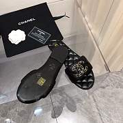 Bagsaaa Chanel Quilted Black Slides - 3