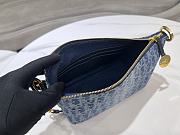 Bagsaaa Diorstar Hobo Bag with Chain Blue Denim Dior Oblique Jacquard - 28.5 x 14.5 x 10 cm - 4