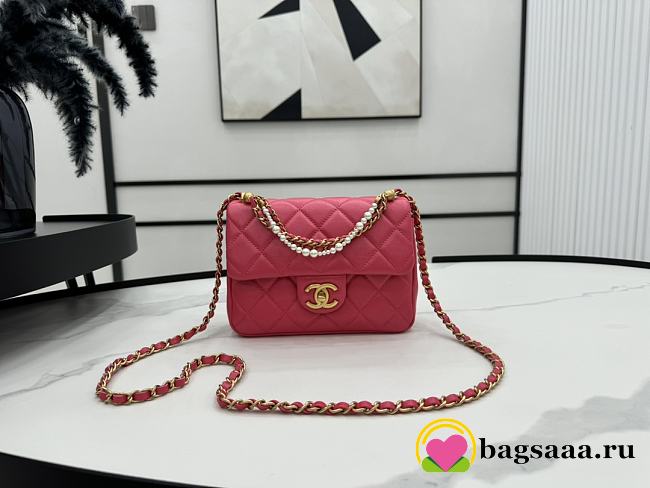 Bagsaaa Chanel Mini Flap Bag AS4385 Pink - 12.5 × 17 × 5 cm - 1