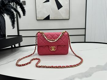 Bagsaaa Chanel Mini Flap Bag AS4385 Pink - 12.5 × 17 × 5 cm