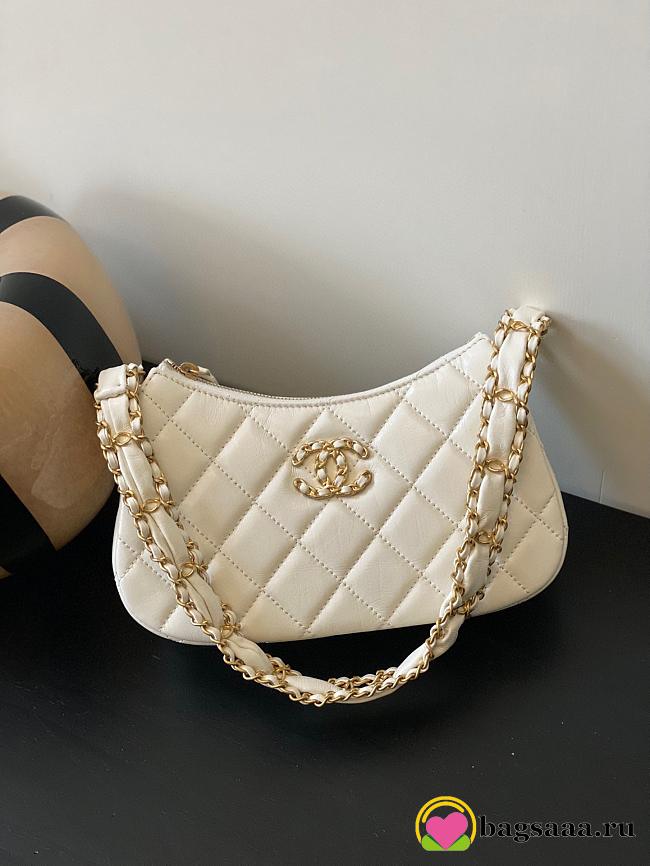 Bagsaaa Chanel Hobo Bag AP3647 White - 20*13*4.5cm - 1