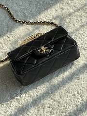 Bagsaaa Chanel Mini Flap Bag With Top Handle AS4847 Black - 12 × 19 × 6 cm - 2