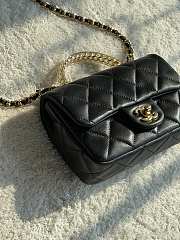 Bagsaaa Chanel Mini Flap Bag With Top Handle AS4847 Black - 12 × 19 × 6 cm - 3