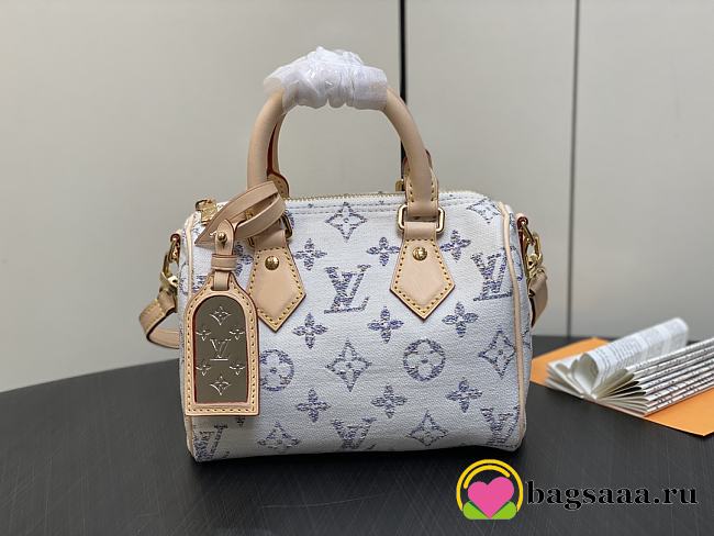 Bagsaaa Louis Vuitton M24709 Speedy Bandoulière 20 Multicolor Beige - 20.5 x 13.5 x 12 cm - 1