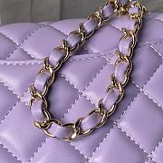 Bagsaaa Chanel Mini Flap Bag With Top Handle AS4924 Light Purple - 12 × 20 × 6 cm - 5