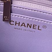 Bagsaaa Chanel Mini Flap Bag With Top Handle AS4924 Light Purple - 12 × 20 × 6 cm - 4