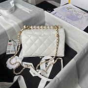 Bagsaaa Chanel Mini Flap Bag With Top Handle AS5001 White - 13 × 19 × 7 cm - 5