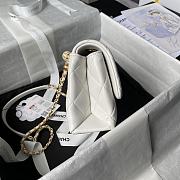 Bagsaaa Chanel Mini Flap Bag With Top Handle AS5001 White - 13 × 19 × 7 cm - 3