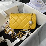 Bagsaaa Chanel Small Flap Bag AS4861 Yellow - 13 × 20.5 × 6.5 cm - 2