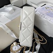 Bagsaaa Chanel Small Flap Bag AS4861 White - 13 × 20.5 × 6.5 cm - 3