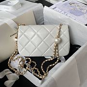 Bagsaaa Chanel Small Flap Bag AS4861 White - 13 × 20.5 × 6.5 cm - 2