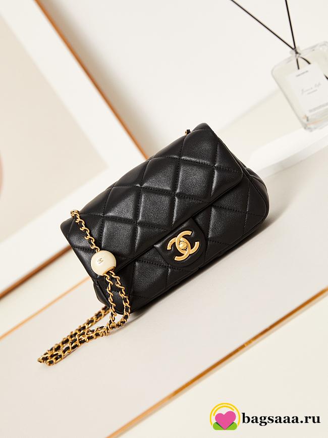 Bagsaaa Chanel Small Flap Bag AS4861 Black - 13 × 20.5 × 6.5 cm - 1