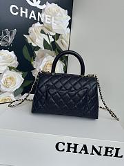 Bagsaaa Chanel Coco Flap Bag With Top Handle A92990 Black - 14 × 24 × 10 cm - 5