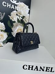 Bagsaaa Chanel Coco Flap Bag With Top Handle A92990 Black - 14 × 24 × 10 cm - 2