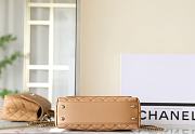 Bagsaaa Chanel Coco Flap Bag With Top Handle Beige - 14 × 24 × 10 cm - 4