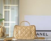 Bagsaaa Chanel Mini Flap Bag With Top Handle AS4847 Beige - 12 × 19 × 6 cm - 4