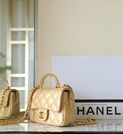 Bagsaaa Chanel Mini Flap Bag With Top Handle AS4847 Beige - 12 × 19 × 6 cm - 2