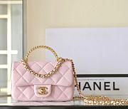 Bagsaaa Chanel Mini Flap Bag With Top Handle AS4847 Pink - 12 × 19 × 6 cm - 1