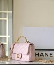 Bagsaaa Chanel Mini Flap Bag With Top Handle AS4847 Pink - 12 × 19 × 6 cm - 5