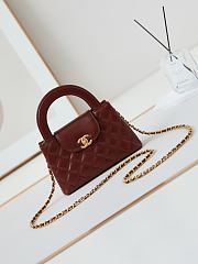 Bagsaaa Chanel Kelly Mini Shopping Bag Brown - 19x13x7 cm - 1