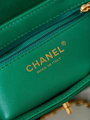 Bagsaaa Chanel Kelly Mini Shopping Bag Green - 19x13x7 cm - 5