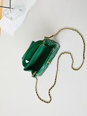 Bagsaaa Chanel Kelly Mini Shopping Bag Green - 19x13x7 cm - 4