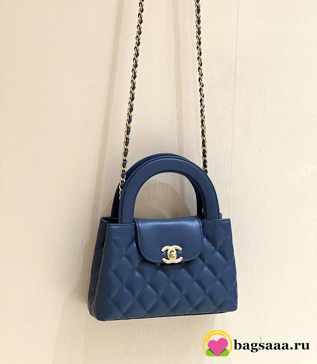 Bagsaaa Chanel Kelly Mini Shopping Bag Blue - 19x13x7 cm - 1