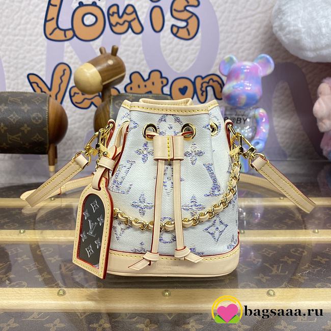 Bagsaaa Louis Vuitton M83453 Nano Noé Multicolor White - 13 x 16 x 10 cm - 1