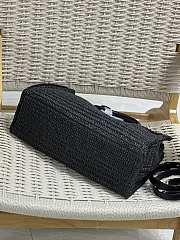 Bagsaaa YSL Sac De Jour Medium Supple In Raffia 751499 Black - 41 X 28 X 13 CM - 3