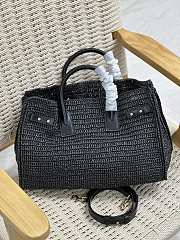 Bagsaaa YSL Sac De Jour Medium Supple In Raffia 751499 Black - 41 X 28 X 13 CM - 2