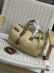 Bagsaaa YSL Sac De Jour Medium Supple In Raffia 751499 Natural And Brick - 41 X 28 X 13 CM - 5